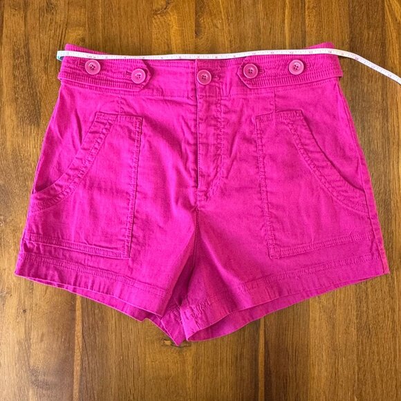 MAEVE by Anthropologie Colette Sailor Shorts Womens 6 Pink Purple Short Women - Picture 5 of 10